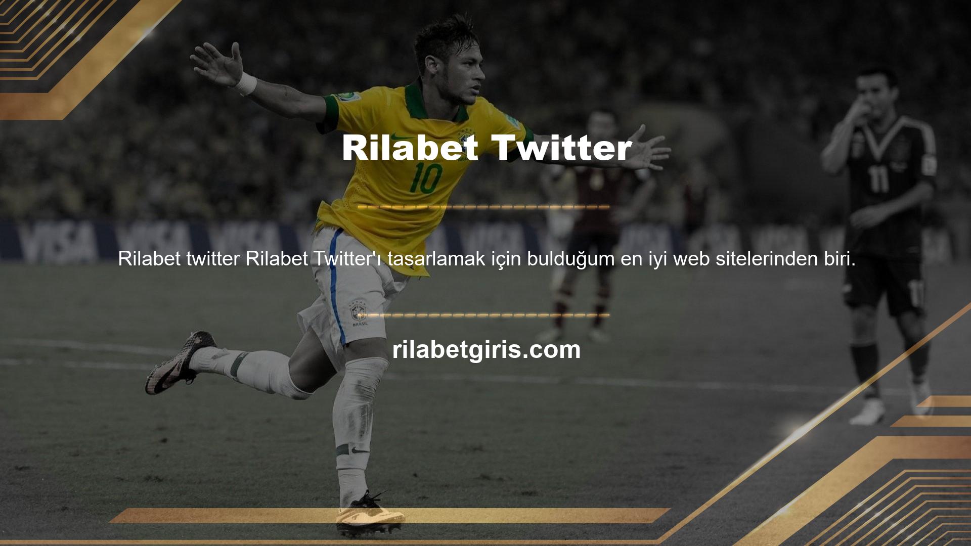 Web sitesini Rilabet yeni Twitter adresinden ziyaret ederseniz, lacivert ve beyaz renklerle koordineli premium bir tema kullandığını fark edeceksiniz